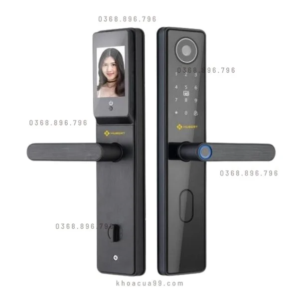 Khóa cửa vân tay Hubert HBCG66 camera chuông cửa