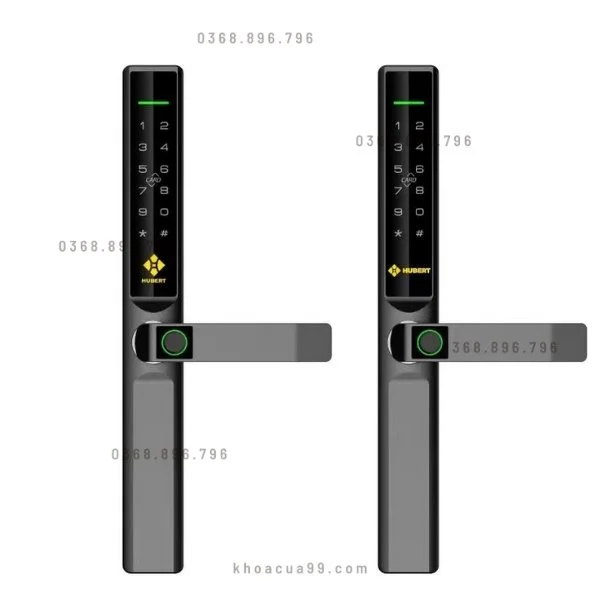 Khóa cửa vân tay cửa nhôm Hubert HBCN68