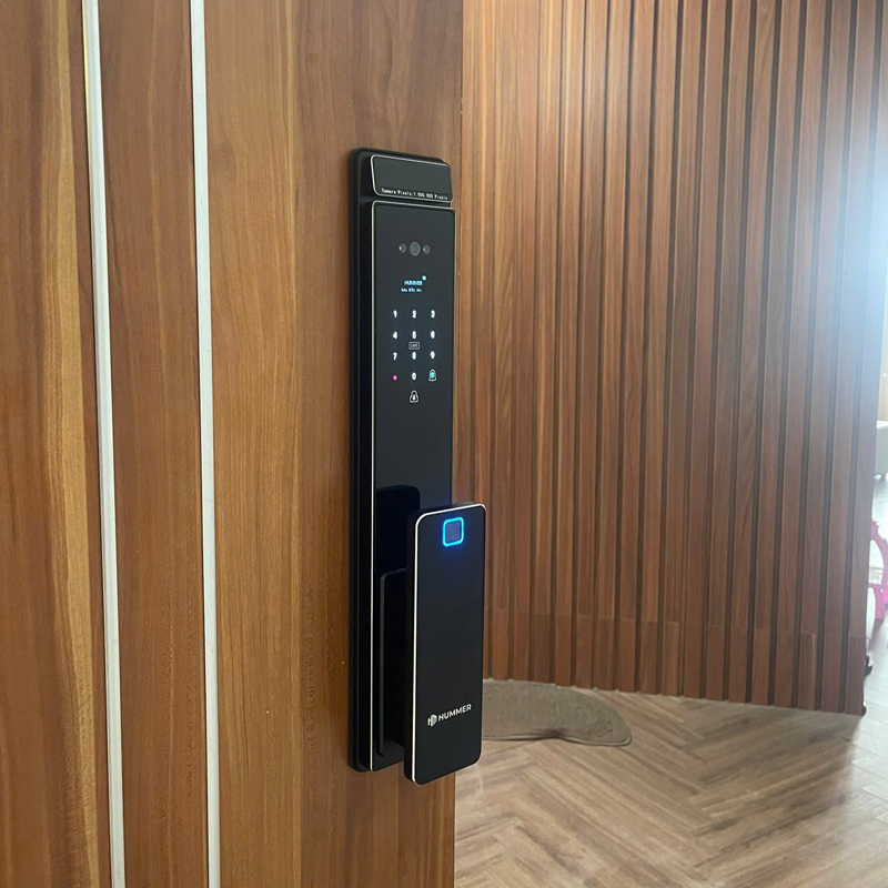 Khóa cửa vân tay HUMMER HM-890F Face ID 3