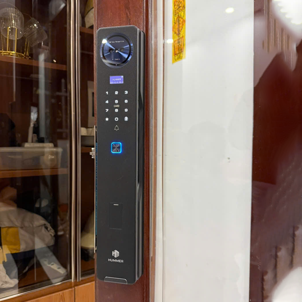 Khóa cửa vân tay HUMMER HM-888F Face ID 2